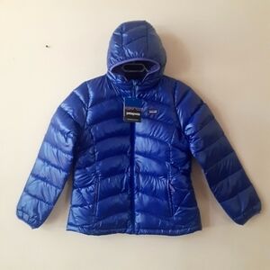 NWT Patagonia High loft hoody jacket,600‎ down,Girls XXL/Women's M